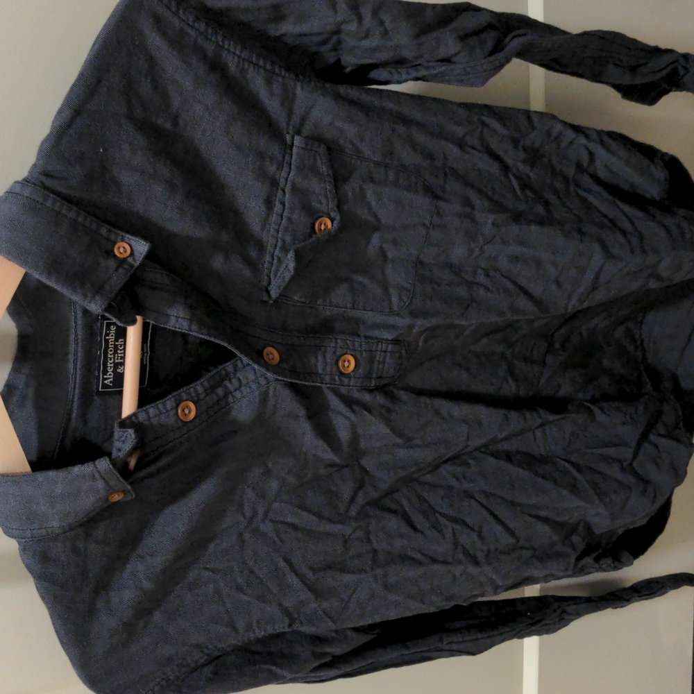 Abercrombie & Fitch gray mens long sleeve